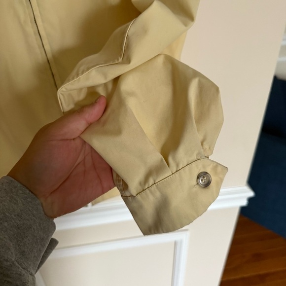 Vintage Butter Yellow London Fog Weatherware Zip-Up Windbreaker Raincoat Size 10 - Picture 6 of 11